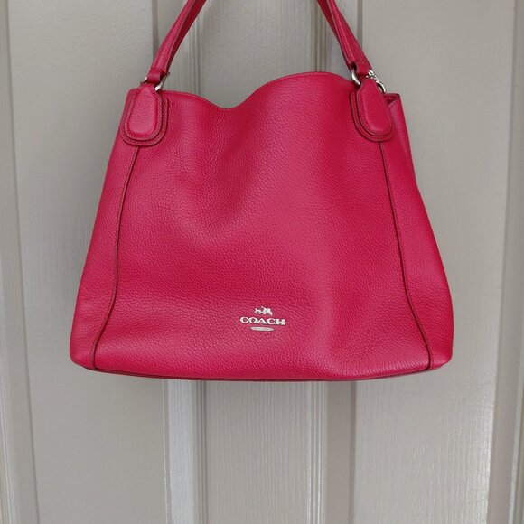 Coach Sierra Satchel - Red Leather - Picture 1 of 5